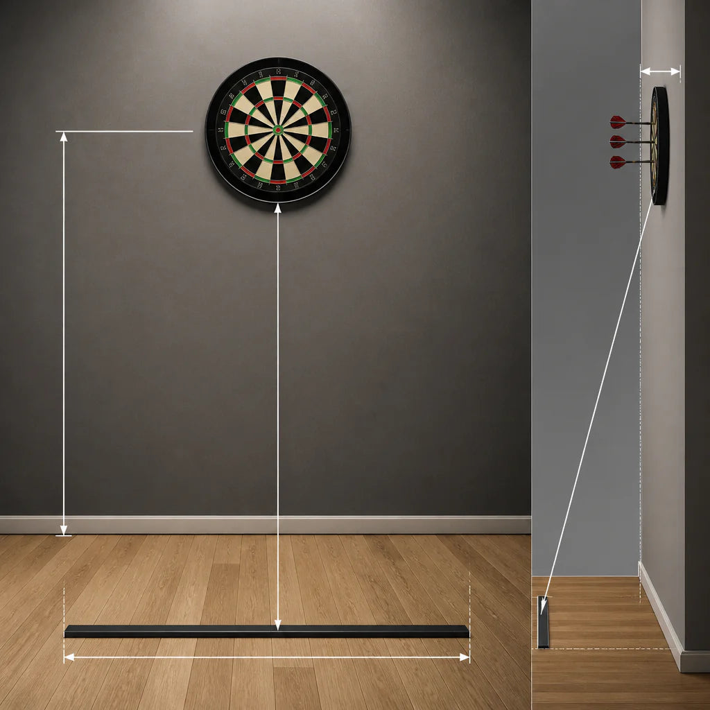 Comment installer un jeu de fléchettes : hauteur et distance