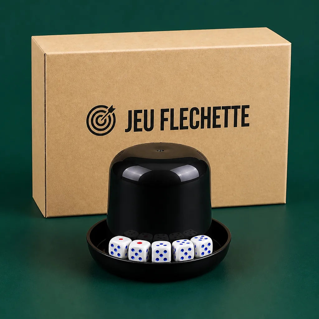 Jeu De Dés Gobelet Avec Plateau