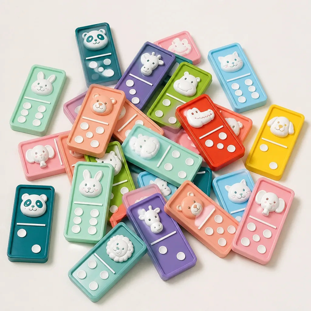 Jeu De Domino Avec Petit Train