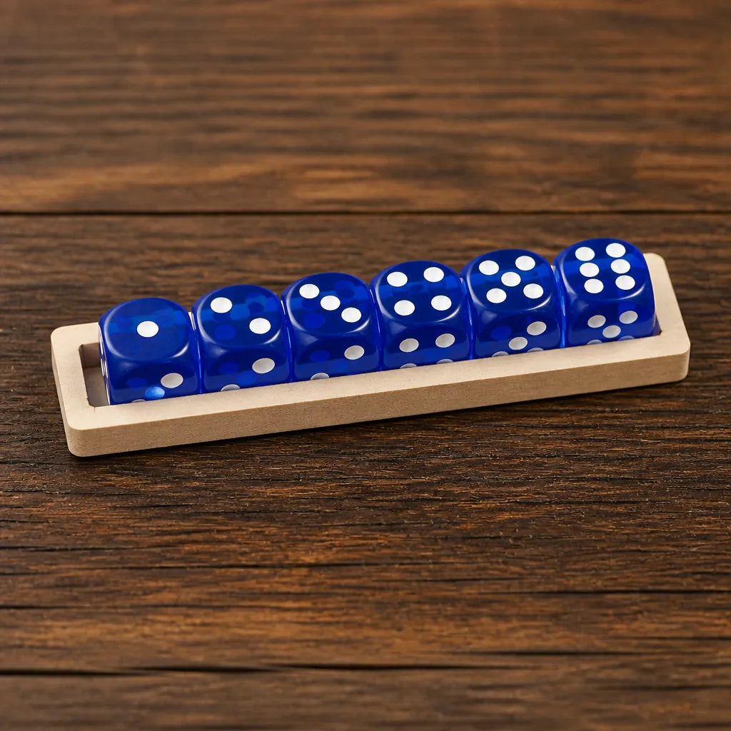 Jeu En Bois Avec Des Dés