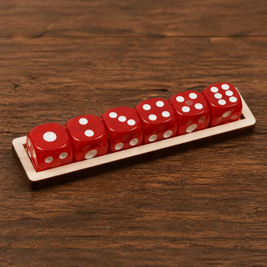 Jeu En Bois Avec Des Dés